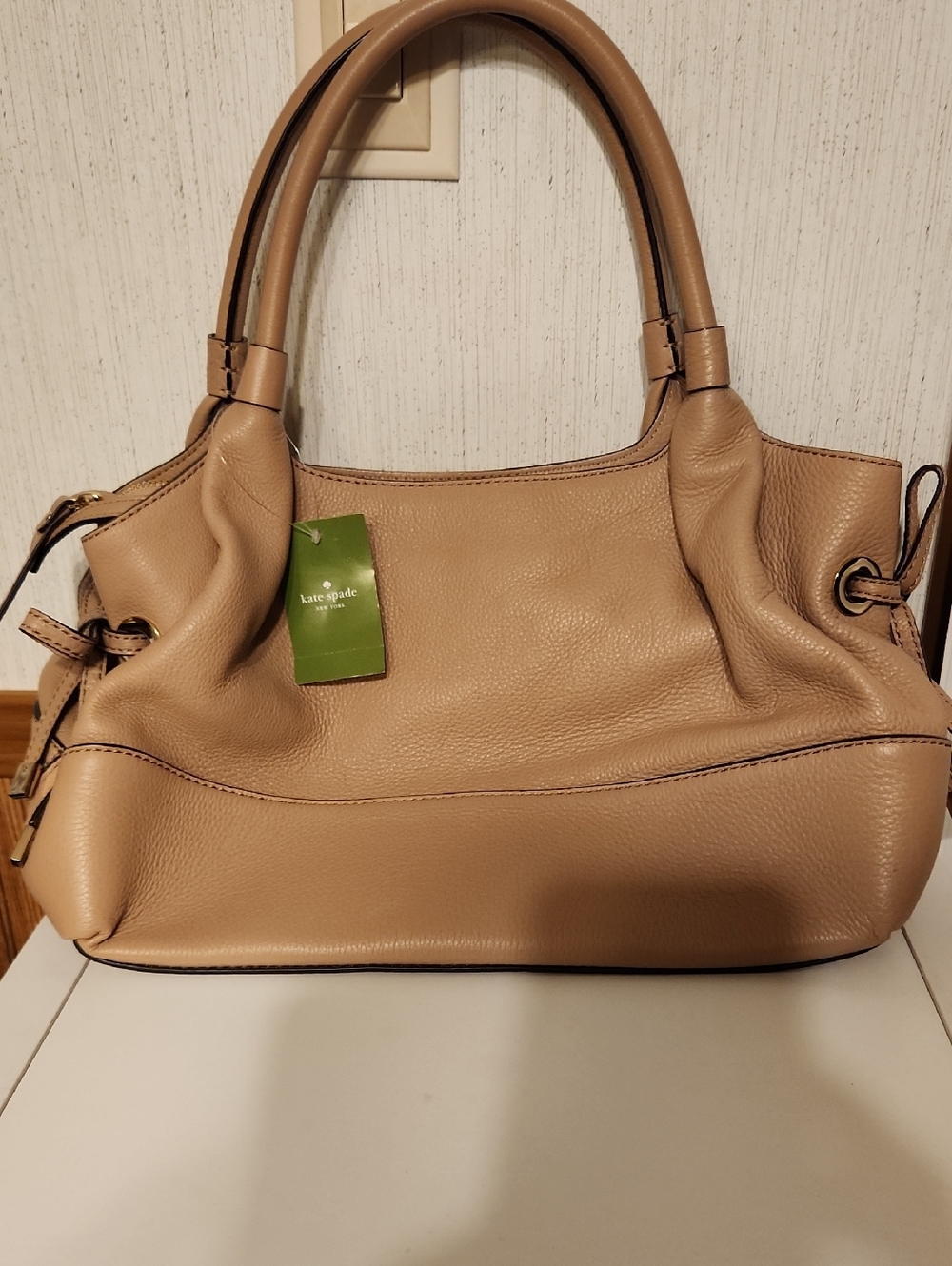 Kate Spade Beige Leather Shoulder Bag - New With Tags